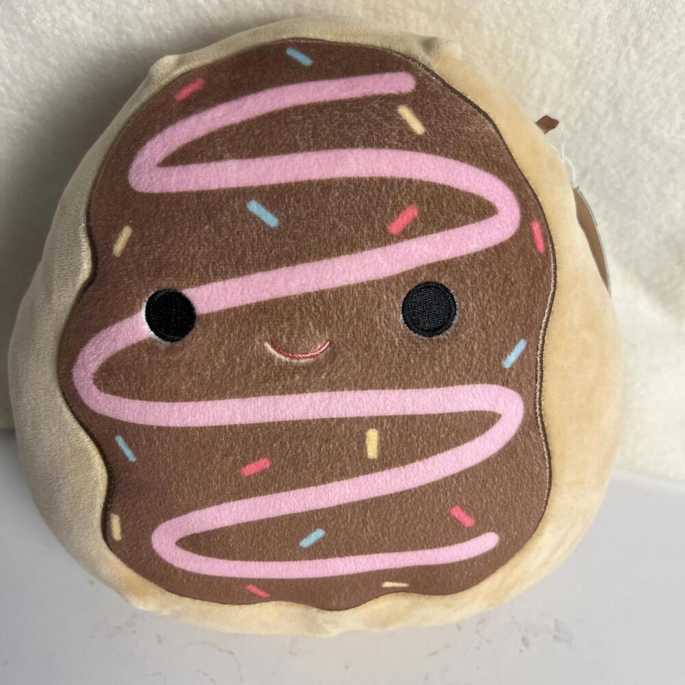 Squishmallows 8" Deja the Chocolate Donut Plush Stuffed Animal Toy With Tag